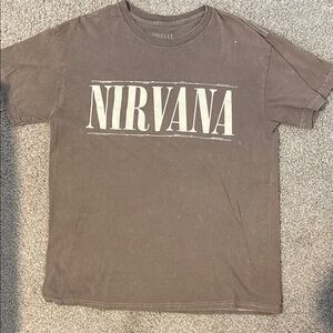 NIRVANA Brown Graphic Tee